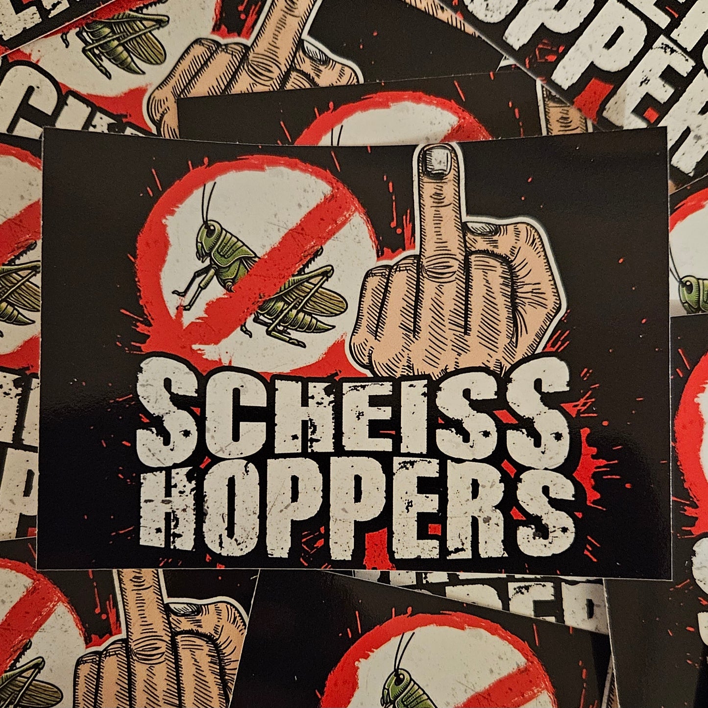 Sticker scheiss Hoppers!