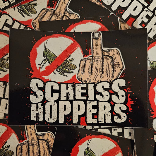 Sticker scheiss Hoppers!