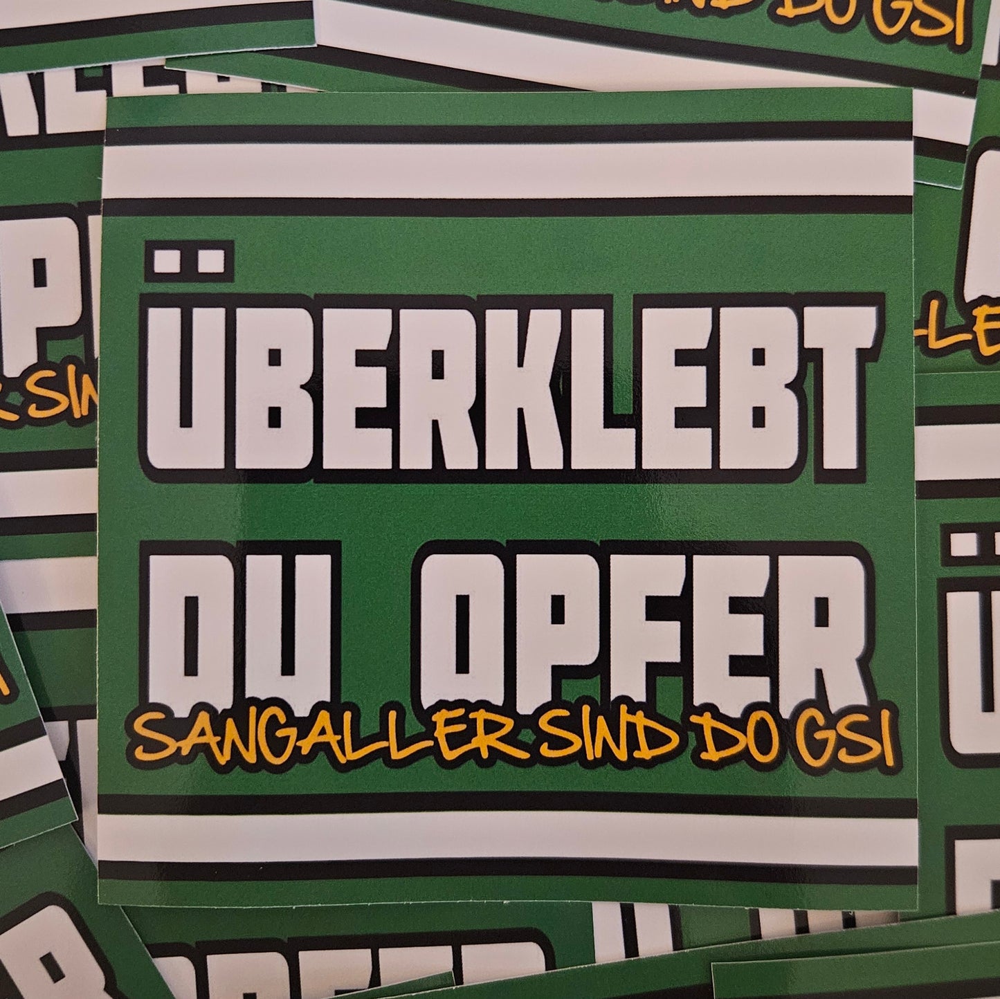 Überklebt Sangalle Sticker